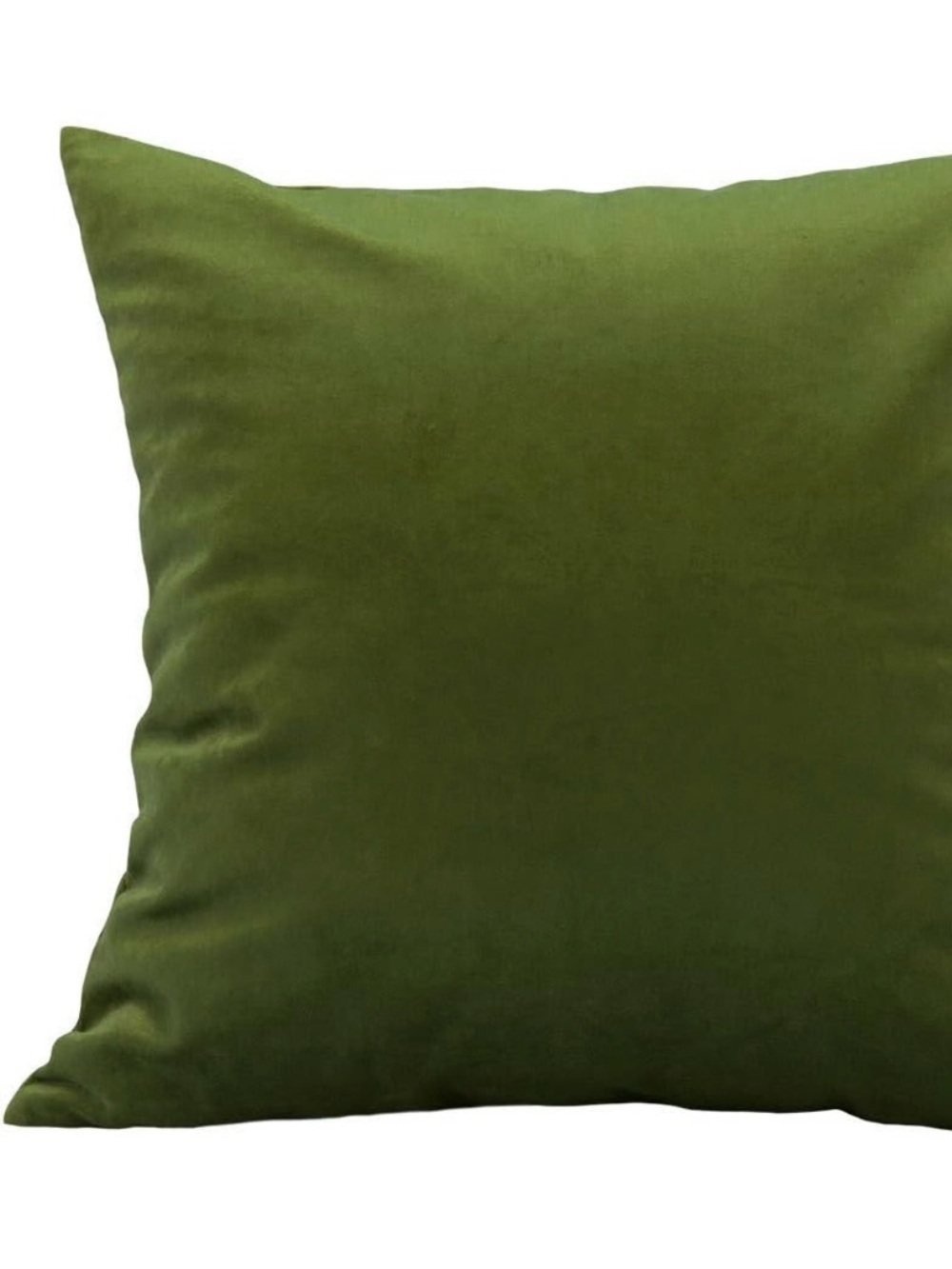 Kiwi Green Velvet Lumbar Pillow Case, 20” x 20”
